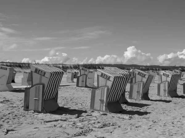 Pláž Norderney Německu — Stock fotografie