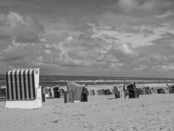 Pláž Norderney Německu — Stock fotografie