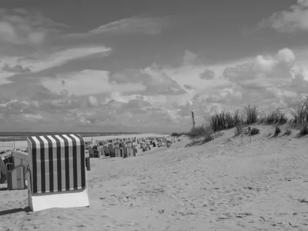 Pláž Norderney Německu — Stock fotografie