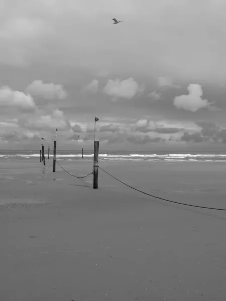 Пляж Нордерни Германии — стоковое фото