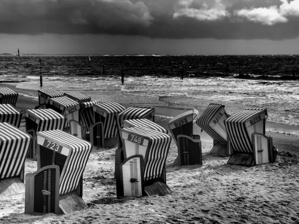 Пляж Нордерни Германии — стоковое фото