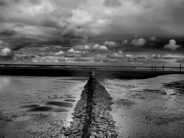 Praia Norderney Alemanha — Fotografia de Stock