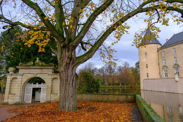 Château Des Hommes Dans Munesterland Allemand — Photo