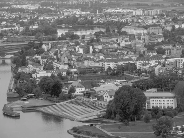 Stad Koblenz Aan Rivier Rhine — Stockfoto