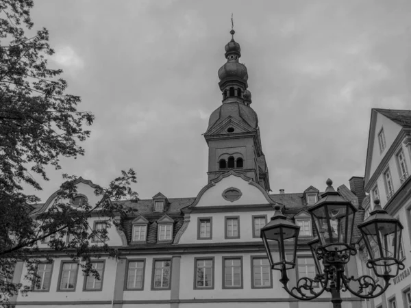 Cidade Koblenz Rio Reno — Fotografia de Stock