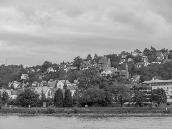 Město Koblenz Řeky Rýna — Stock fotografie