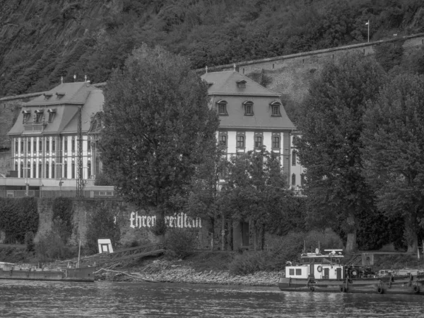 Staden Koblenz Vid Floden Rhine — Stockfoto