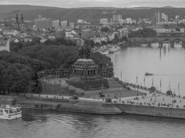 Πόλη Koblenz Στον Ποταμό Ρινόκερο — Φωτογραφία Αρχείου
