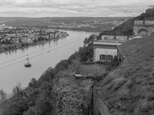 Die Stadt Koblenz Rhein — Stockfoto
