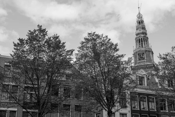 Cidade Amsterdam Nas Terras Baixas — Fotografia de Stock