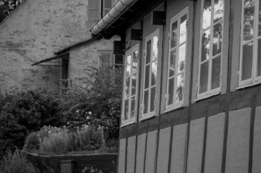 Bornholm Adası 'ndaki küçük Svaneke şehri.