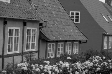 Bornholm Adası 'ndaki küçük Svaneke şehri.