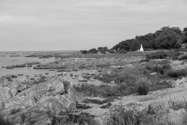 Bornholm Adası 'ndaki küçük Svaneke şehri.