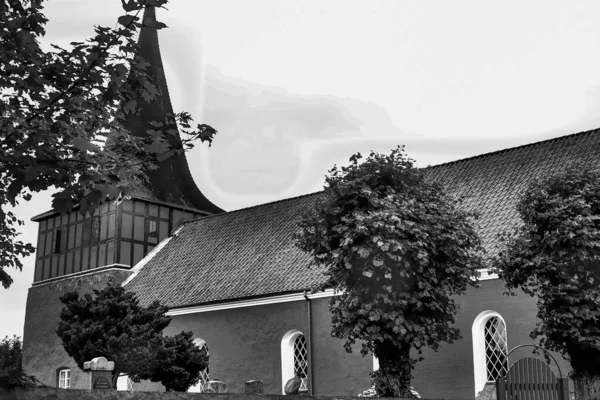 Die Kleine Stadt Svaneke Auf Der Insel Bornholm — Stockfoto