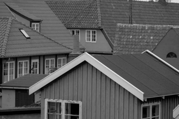 Małe Miasto Svaneke Wyspie Bornholm — Zdjęcie stockowe