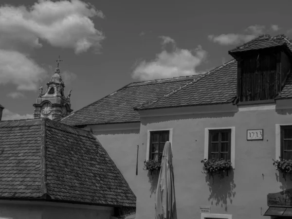 Die Kleinstadt Dürnstein Der Donau Österreich — Stockfoto