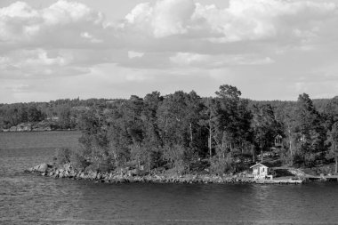 İsveç 'teki Stockholm şehri ve Baltık Denizi