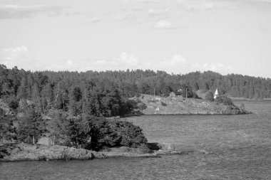 İsveç 'teki Stockholm şehri ve Baltık Denizi