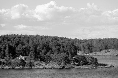 İsveç 'teki Stockholm şehri ve Baltık Denizi