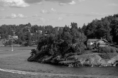 İsveç 'teki Stockholm şehri ve Baltık Denizi
