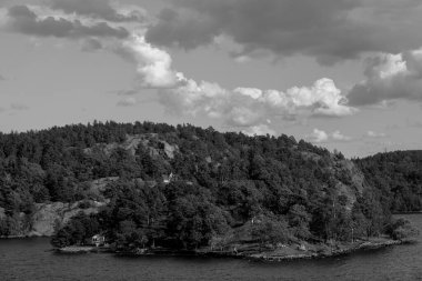 İsveç 'teki Stockholm şehri ve Baltık Denizi