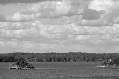 İsveç 'teki Stockholm şehri ve Baltık Denizi