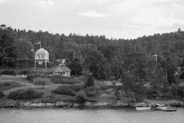 İsveç 'teki Stockholm şehri ve Baltık Denizi
