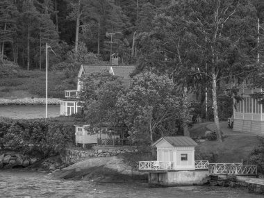 İsveç 'teki Stockholm şehri ve Baltık Denizi