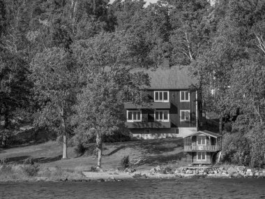İsveç 'teki Stockholm şehri ve Baltık Denizi