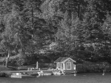 İsveç 'teki Stockholm şehri ve Baltık Denizi