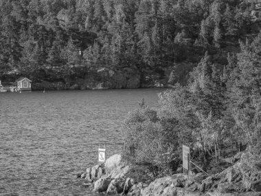 İsveç 'teki Stockholm şehri ve Baltık Denizi