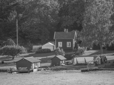 İsveç 'teki Stockholm şehri ve Baltık Denizi