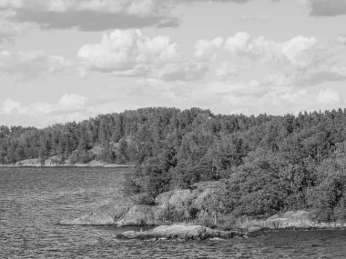 İsveç 'teki Stockholm şehri ve Baltık Denizi