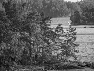 İsveç 'teki Stockholm şehri ve Baltık Denizi