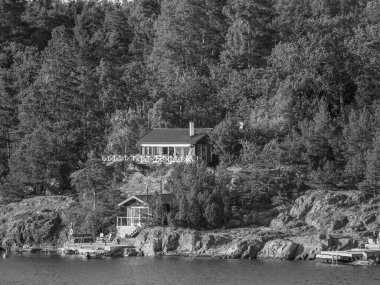 İsveç 'teki Stockholm şehri ve Baltık Denizi