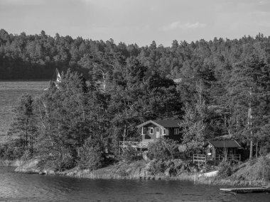 İsveç 'teki Stockholm şehri ve Baltık Denizi