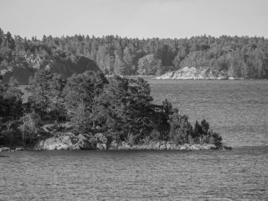 İsveç 'teki Stockholm şehri ve Baltık Denizi