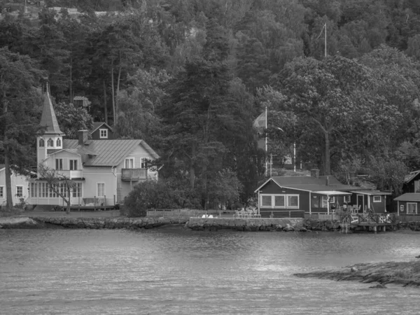 İsveç 'teki Stockholm şehri ve Baltık Denizi
