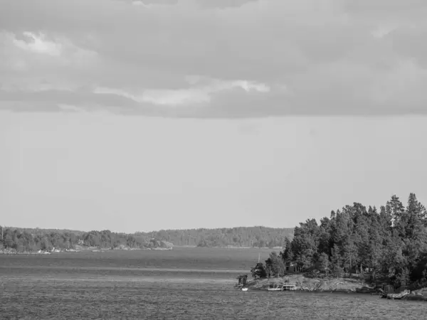 Sveç Teki Stockholm Şehri Baltık Denizi — Stok fotoğraf