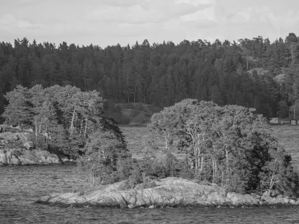 İsveç 'teki Stockholm şehri ve Baltık Denizi