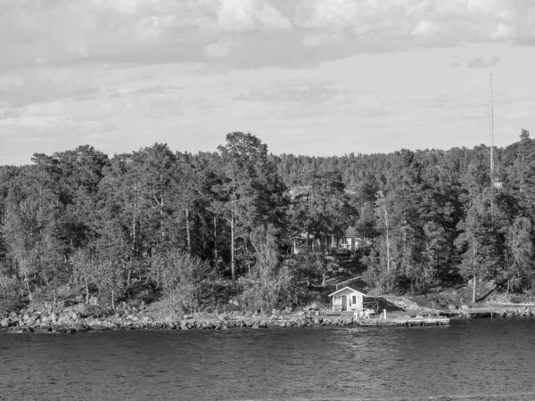 İsveç 'teki Stockholm şehri ve Baltık Denizi