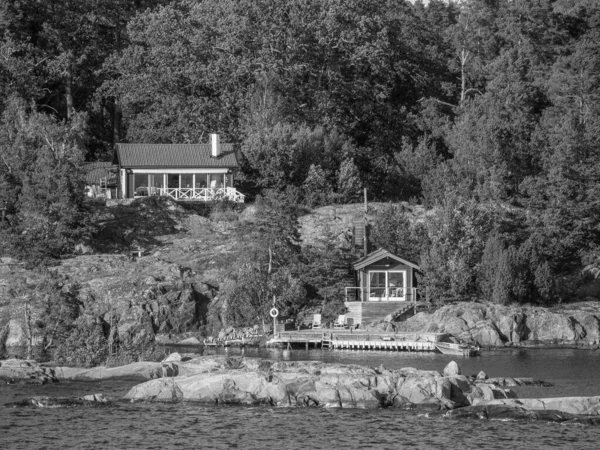 İsveç 'teki Stockholm şehri ve Baltık Denizi