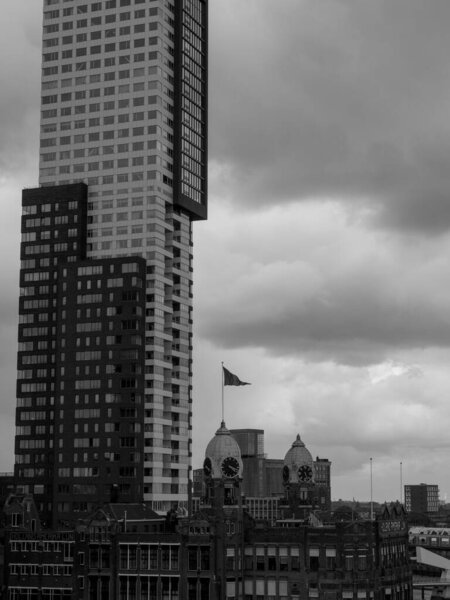 The city of Rotterdam in the Netherlands