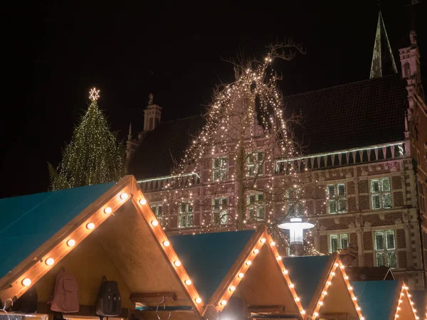 Kersttijd Stad Bocholt — Stockfoto
