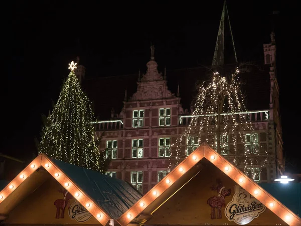 Χριστούγεννα Στην Πόλη Bocholt — Φωτογραφία Αρχείου