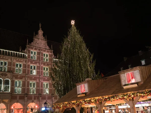 Kersttijd Stad Bocholt — Stockfoto