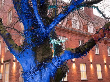 Alman şehri Vreden 'de Noel zamanı