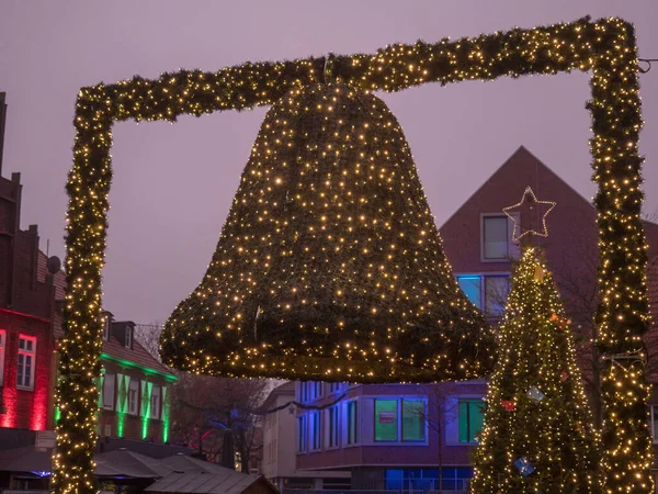 Kersttijd Duitse Stad Vreden — Stockfoto