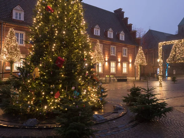 Christmas Time German City Vreden — Stock Photo, Image