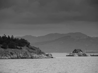 Güzel Norveç 'te gemi yolculuğu